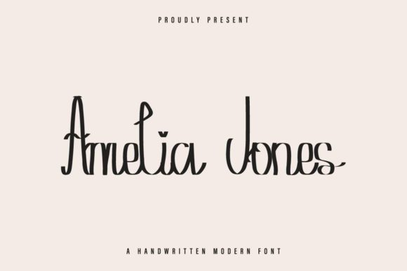Amelia Jones Font: Elegant Handwritten Style