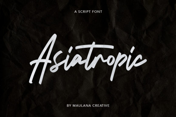 Asiatropic Font for Creative Campaigns