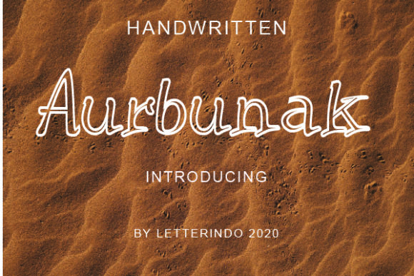 Aurbunak Font for Web Design