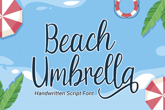 Beach Umbrella Font for Business Branding