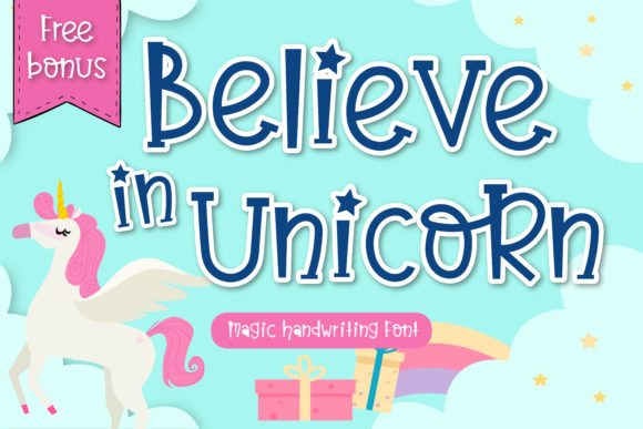 Believe in Unicorn Font for Creative Brands