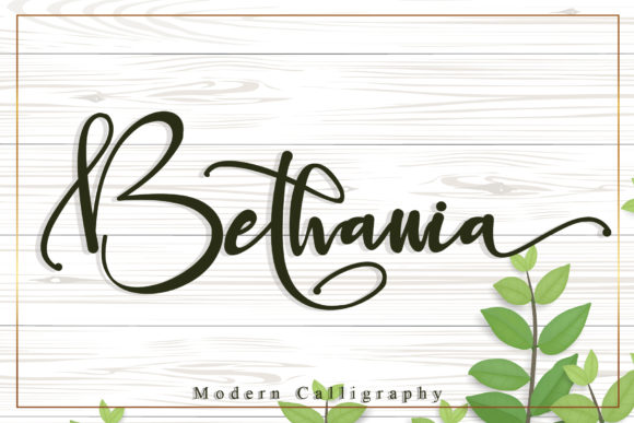 Bethania: A Script Handwritten Font for Creative Projects