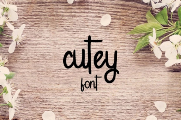 Cutey Font: Elegant Handwritten Style