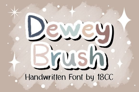 Dewey Brush Font for Creative Makers
