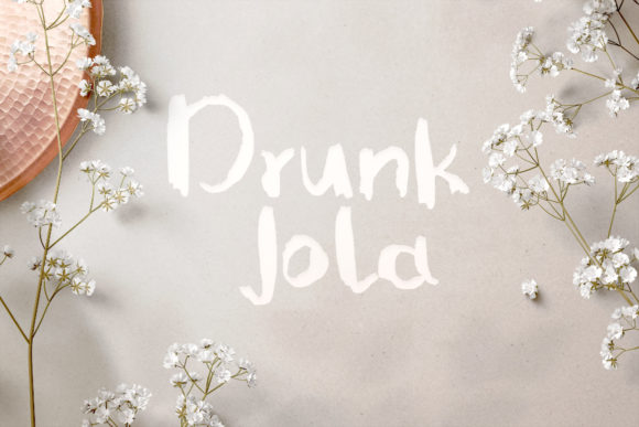 Drunk Jola Font for Web Design
