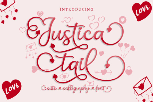 Justica Tail Font for Business Branding