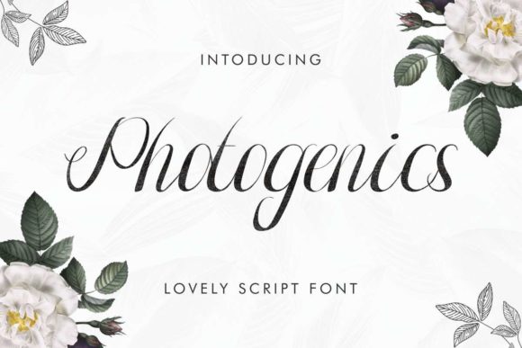 Photogenics: A Handwritten Font for Elegant Design