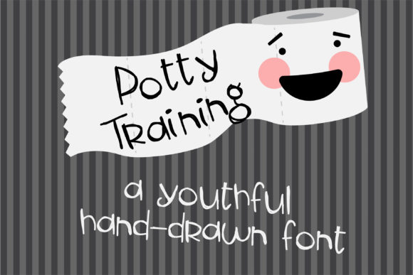 Potty Training Font for Creative Design