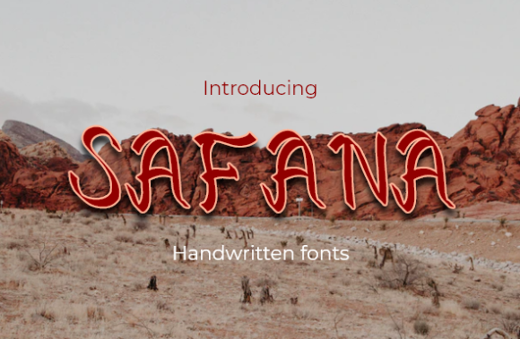Safana Font for Creative Projects
